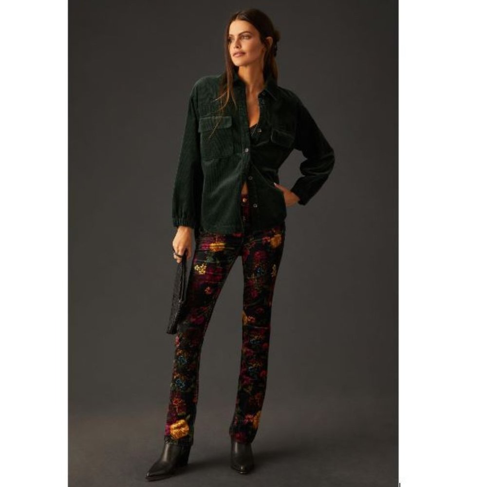 Anthropologie Floral Skinny Pants - Multicolor
